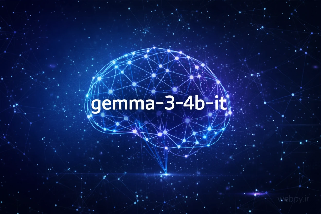 مدل زبانی Gemma نسخه 3 با اندازه 4 میلیارد پارامتر (فرمت GGUF)