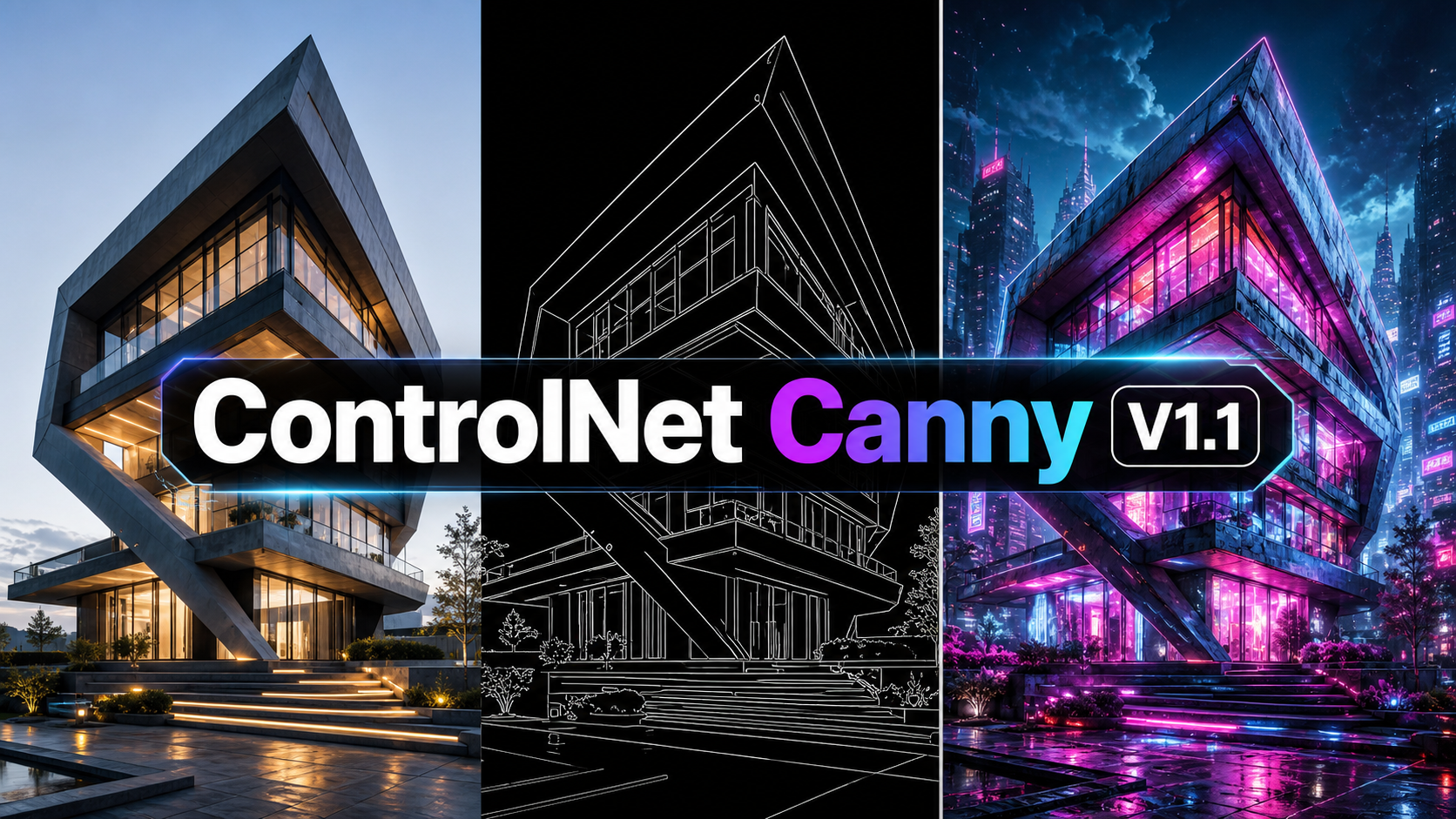 دانلود ControlNet Canny FP16 برای SD 1.5 | مدل Canny ComfyUI
